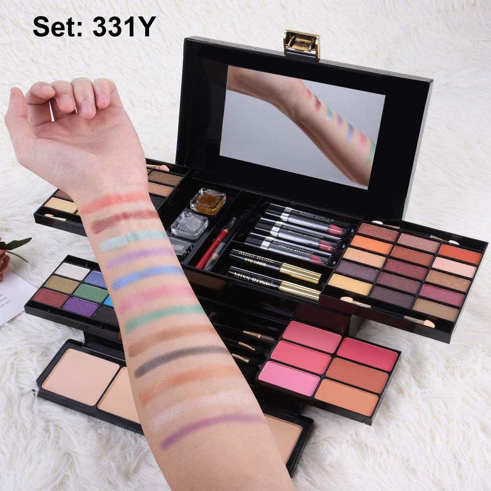 Miss Rose M58 makeup brushes and mirror kit for effortless on-the-go application.