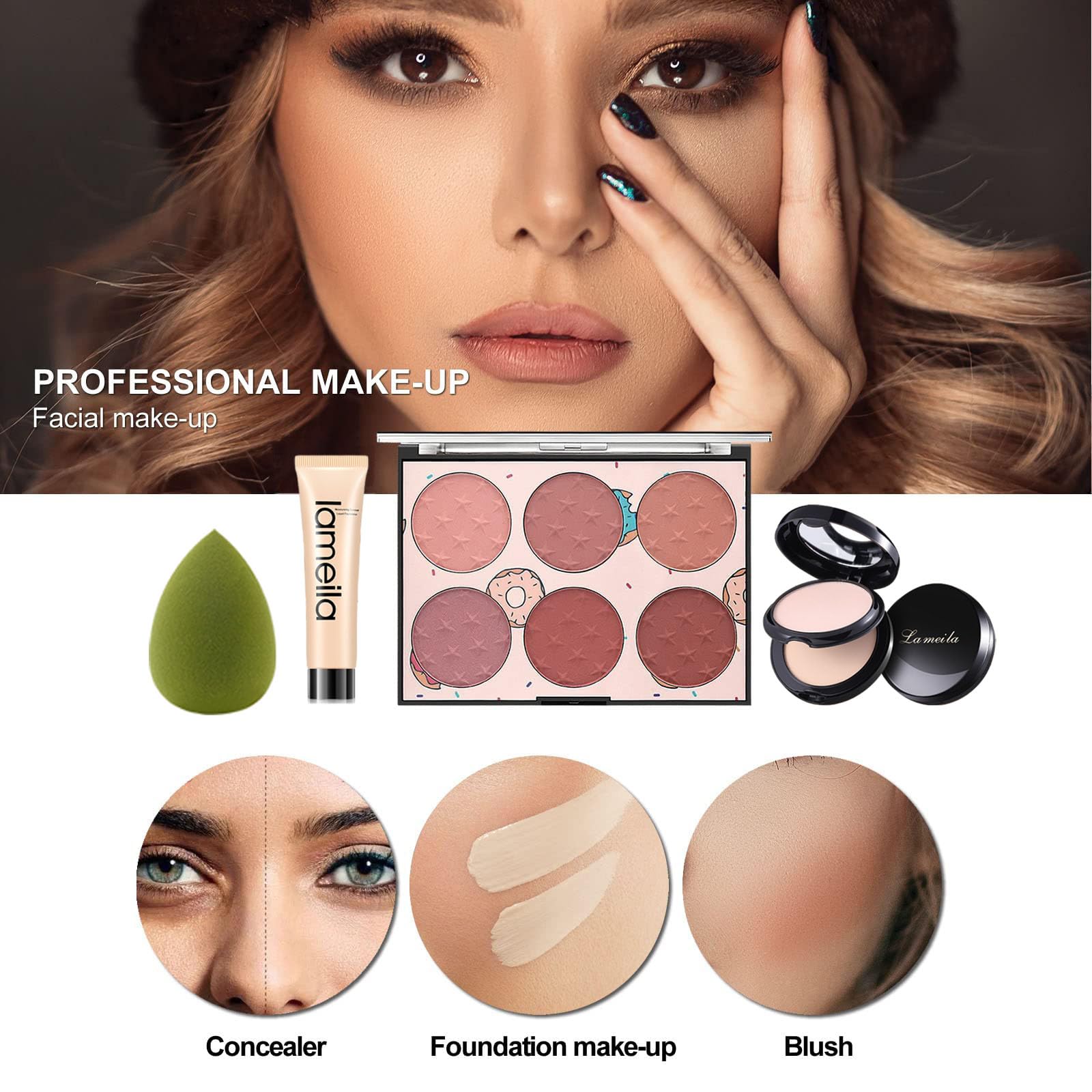 Miss Rose mascara and brow pencil set for defined lashes and brows