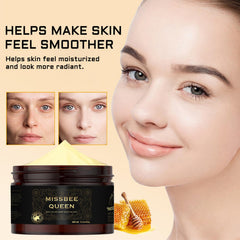 MISSBEE QUEEN anti-aging cream application enhances smooth skin and reduces visible fine lines