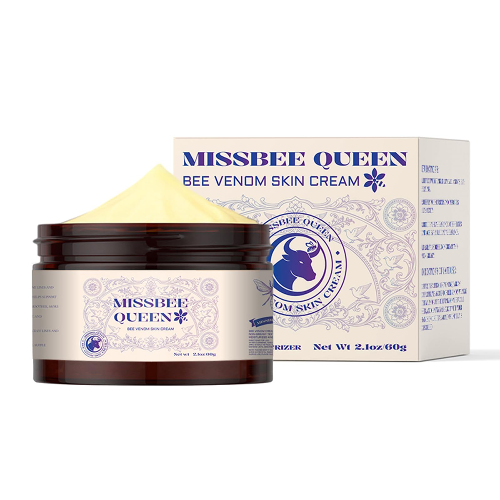 MISSBEE QUEEN jar beside a tidy bathroom setup for spa-at-home vibe