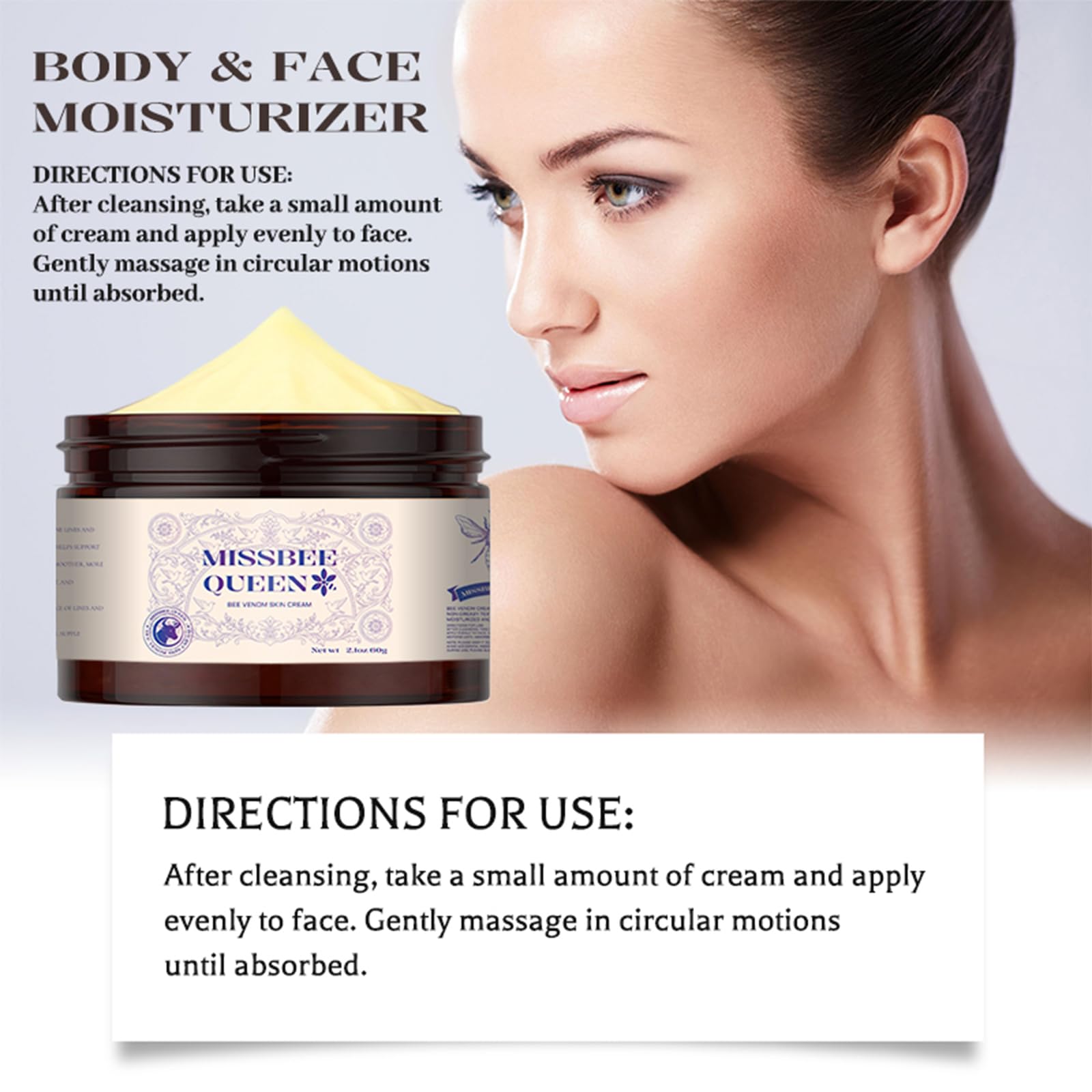MISSBEE QUEEN product used before makeup for a smooth base