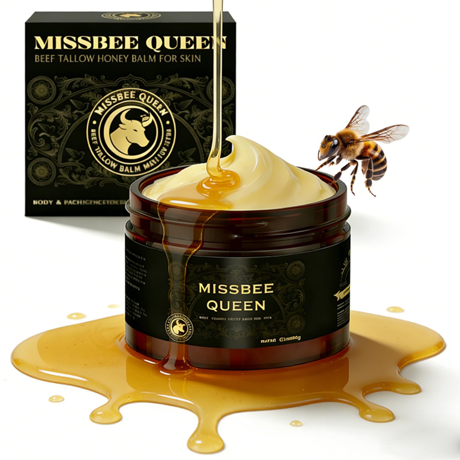 MISSBEE QUEEN beef tallow face cream softens and nourishes oily skin