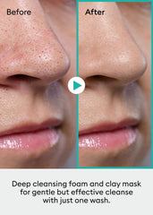 MISSHA Artemisia Pack clay mask being applied for soothing pore care.