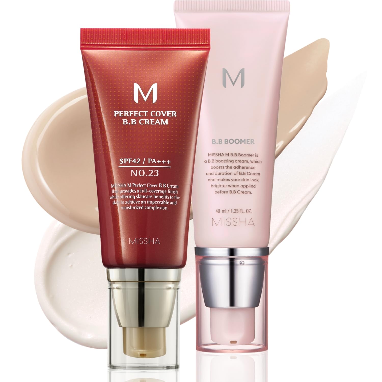 Missha M Perfect Cover BB Cream No.23 natural beige bottle-pump with SPF 42 PA+++ for lightweight coverage