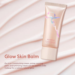 Close-up of MISSHA Glow Skin Balm texture shows thick yet fast-absorbing formula