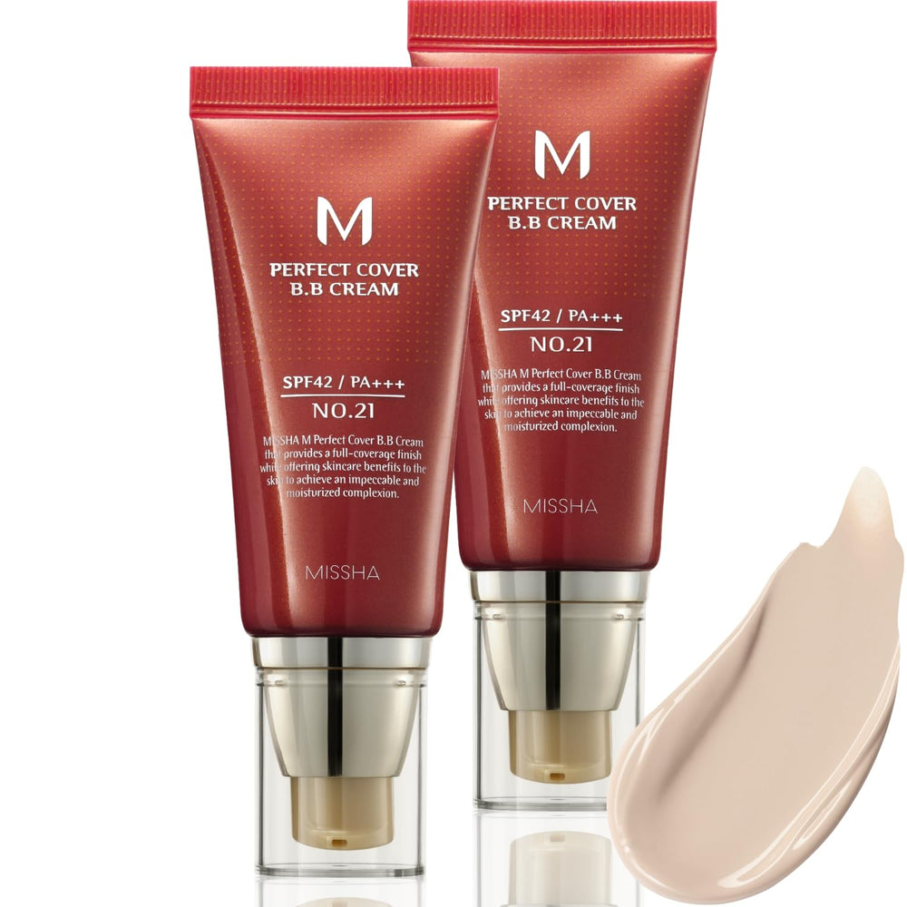 MISSHA M Perfect Cover BB Cream Dual Pack pack shot highlighting dual-pack value and versatility.