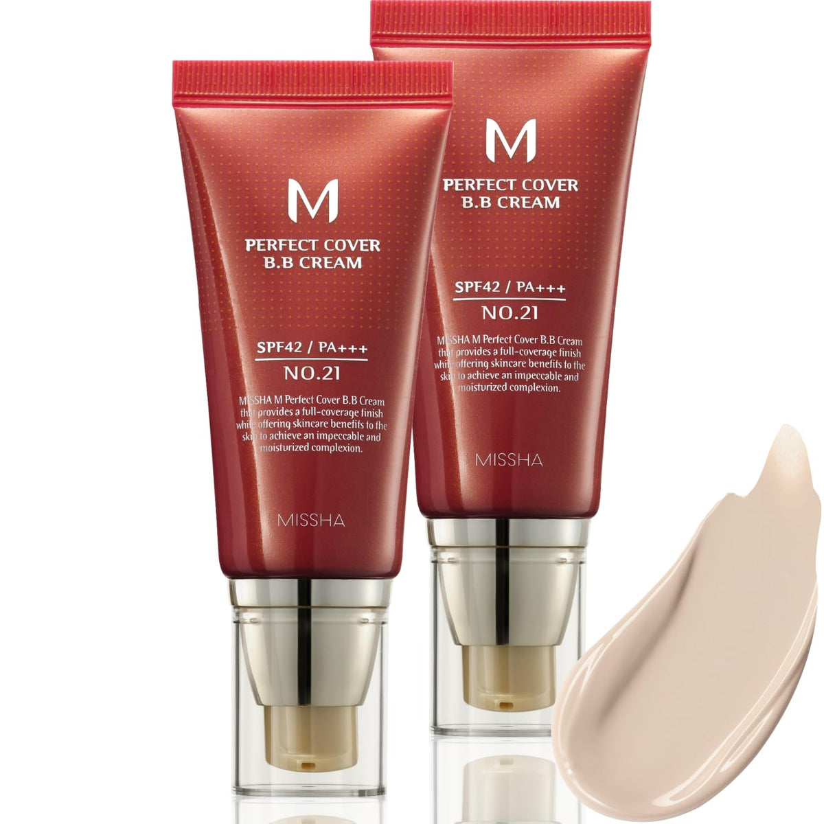 MISSHA M Perfect Cover BB Cream Dual Pack pack shot highlighting dual-pack value and versatility.