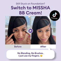 MISSHA M Perfect Cover Serum BB Cream No.23 arm swatch shows even coverage.