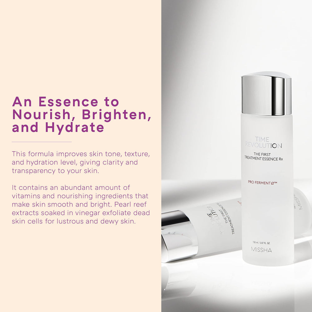 MISSHA Time Revolution First Essence RX daily-use bottle suitable for all skin types