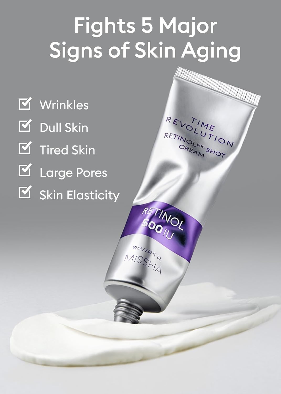 MISSHA Time Revolution Night Repair Retinol 500 Shot Cream extreme-biome-probiotiques: 10 souches probiotiques pour le soin nocturne.
