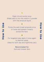 MISSHA Vita C Plus PHA exfoliation ingredient for smoother tone.
