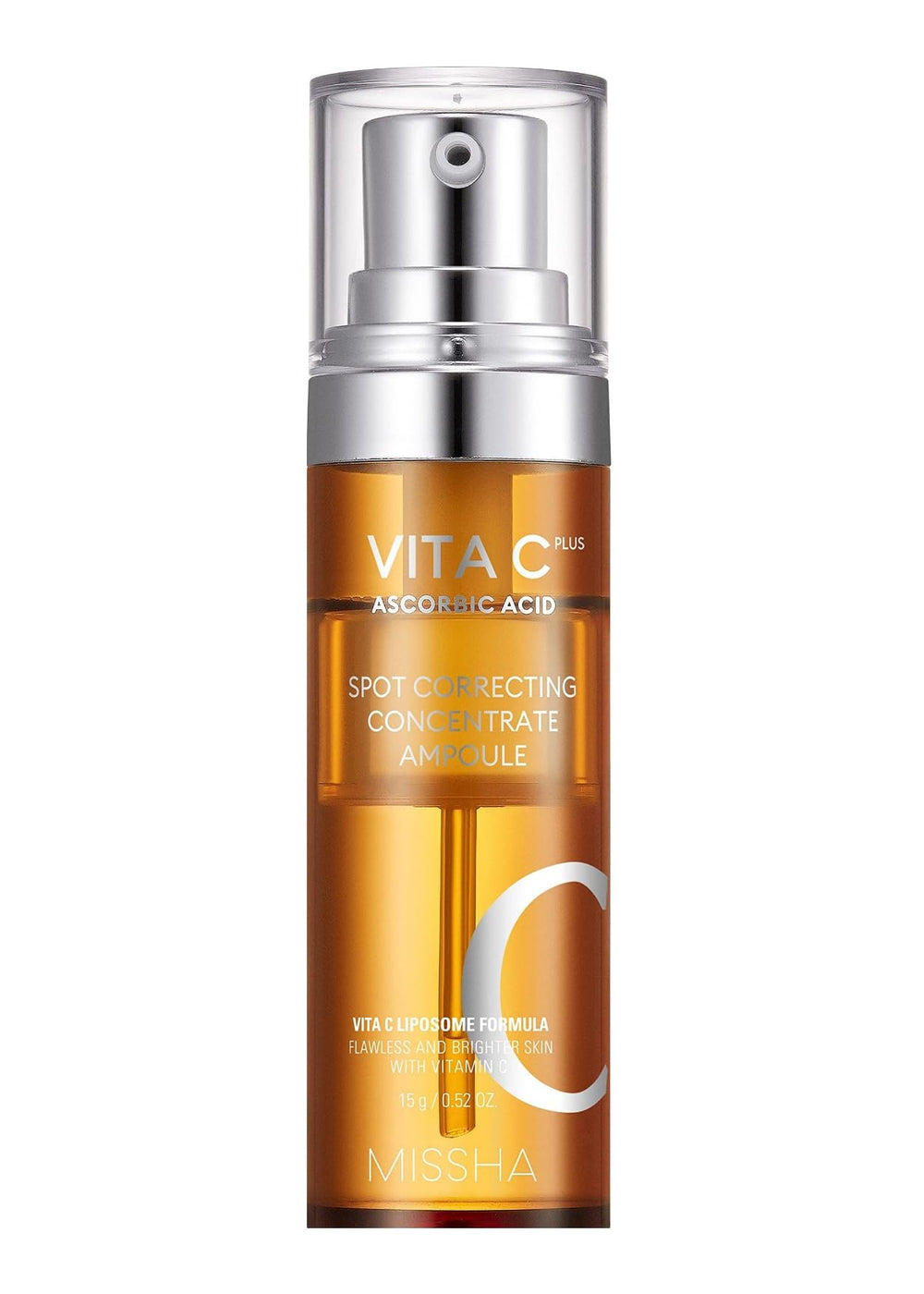 MISSHA Vita C Plus ampoule bottle for spot correction and firmer skin.