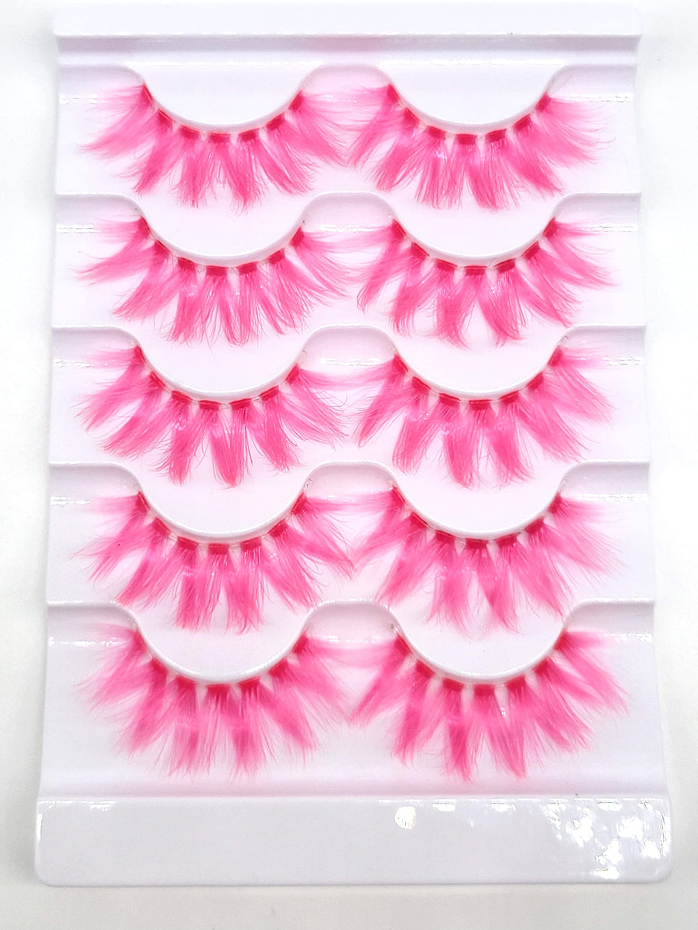 MISSLADY pink 18mm 3D faux mink lashes for instant volume.