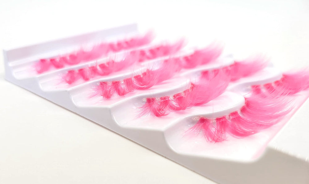 MISSLADY reusable pink 3D lashes up to 15 wears for value.