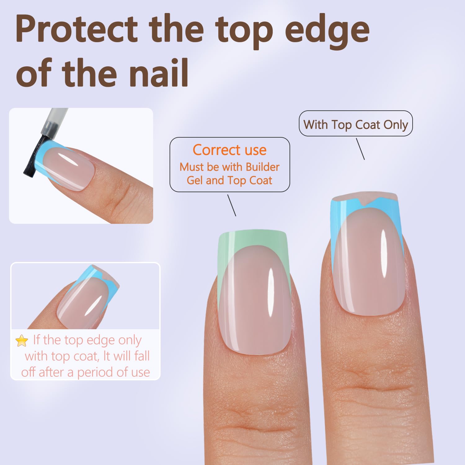 Misssix 15 sizes set to fit a wide range of nail widths