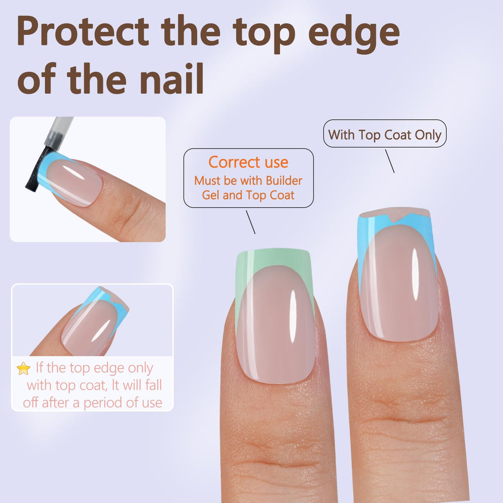 Misssix 15 sizes set to fit a wide range of nail widths