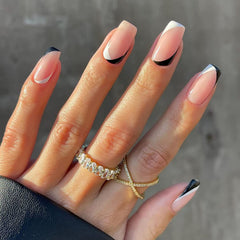 Misssix included nail file and adhesive tabs simplify DIY nails