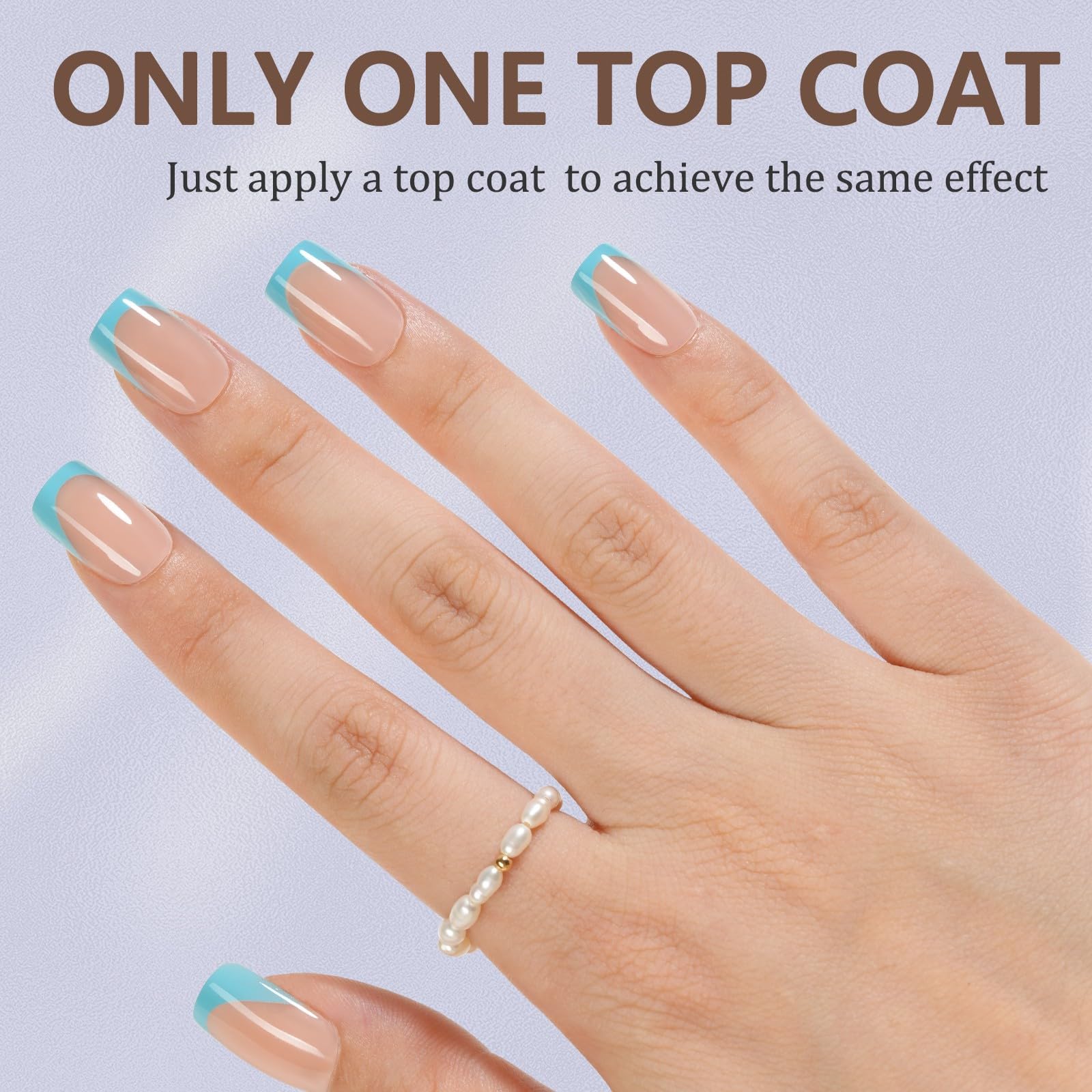 Misssix inner matte texture enhances adhesion with nail glue