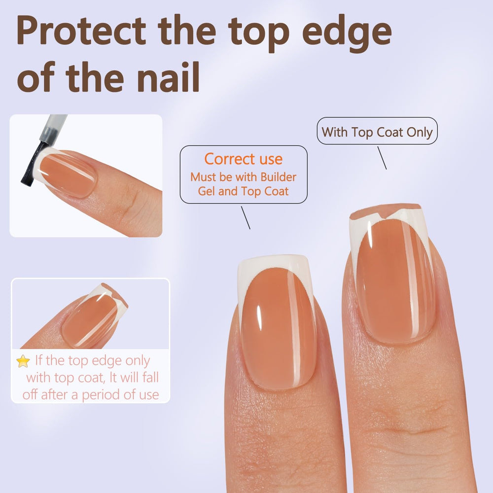 Misssix long-lasting nail tips endure weeks with proper glue.