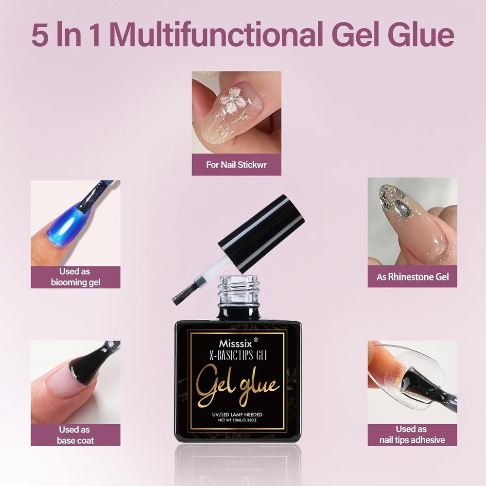 Misssix included nail file helps prep and shape nails for best adhesion.