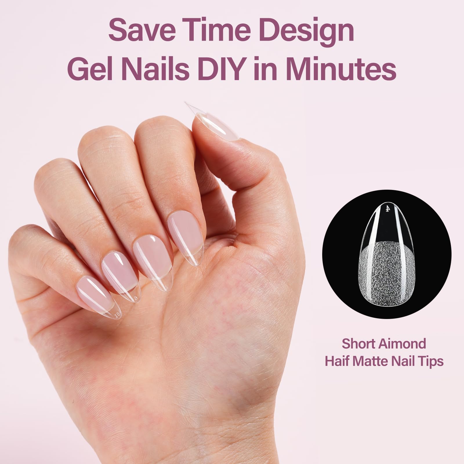 Misssix soft gel tips provide traceless wear and flexible fit.