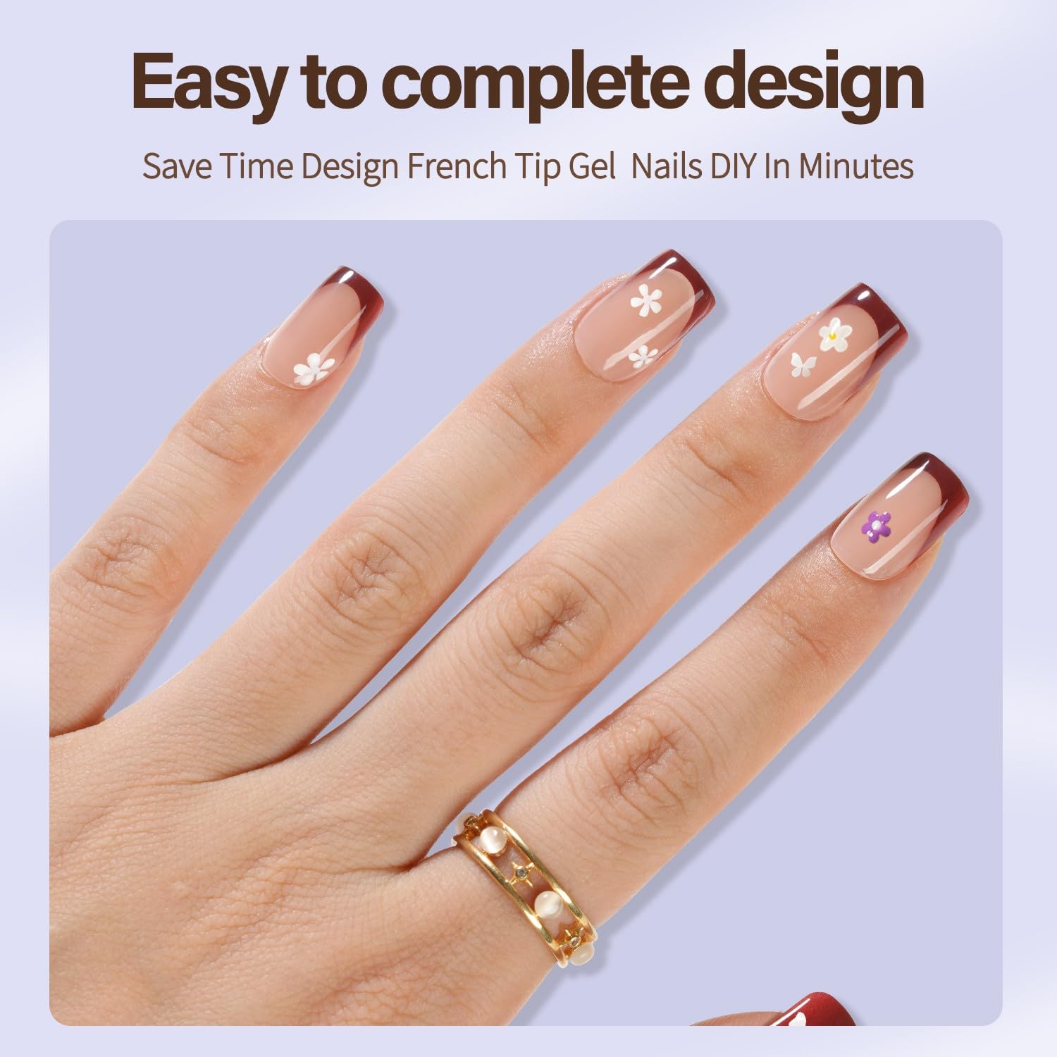 Misssix XBASICTIPS soft gel nails being assembled for easy at-home application.