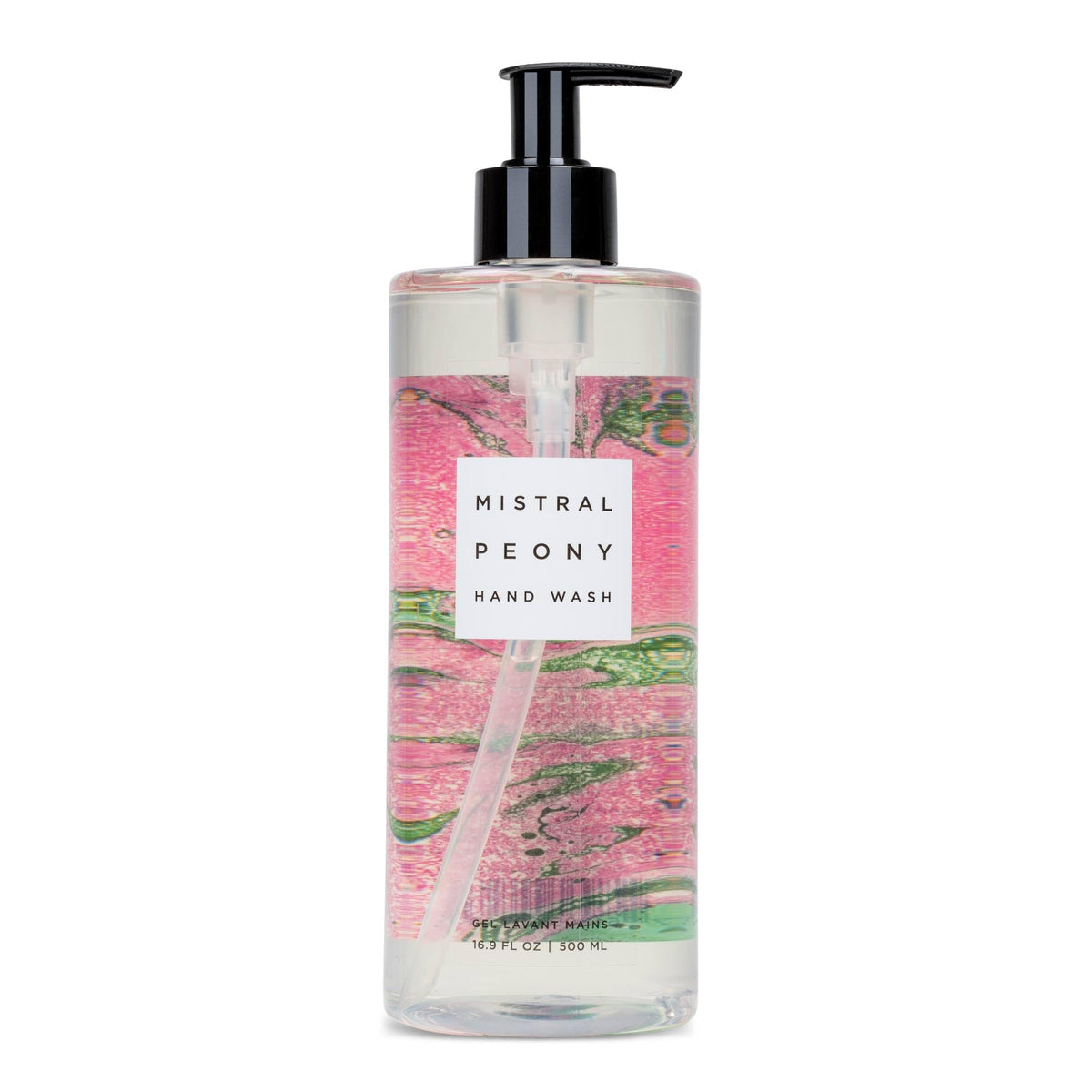 Mistral Marbles Hand Wash bottle with peony scent and soft cleansing.