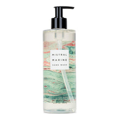 Mistral Marbles Hand Wash Marine bottle with sea-inspired scent for daily refreshment.