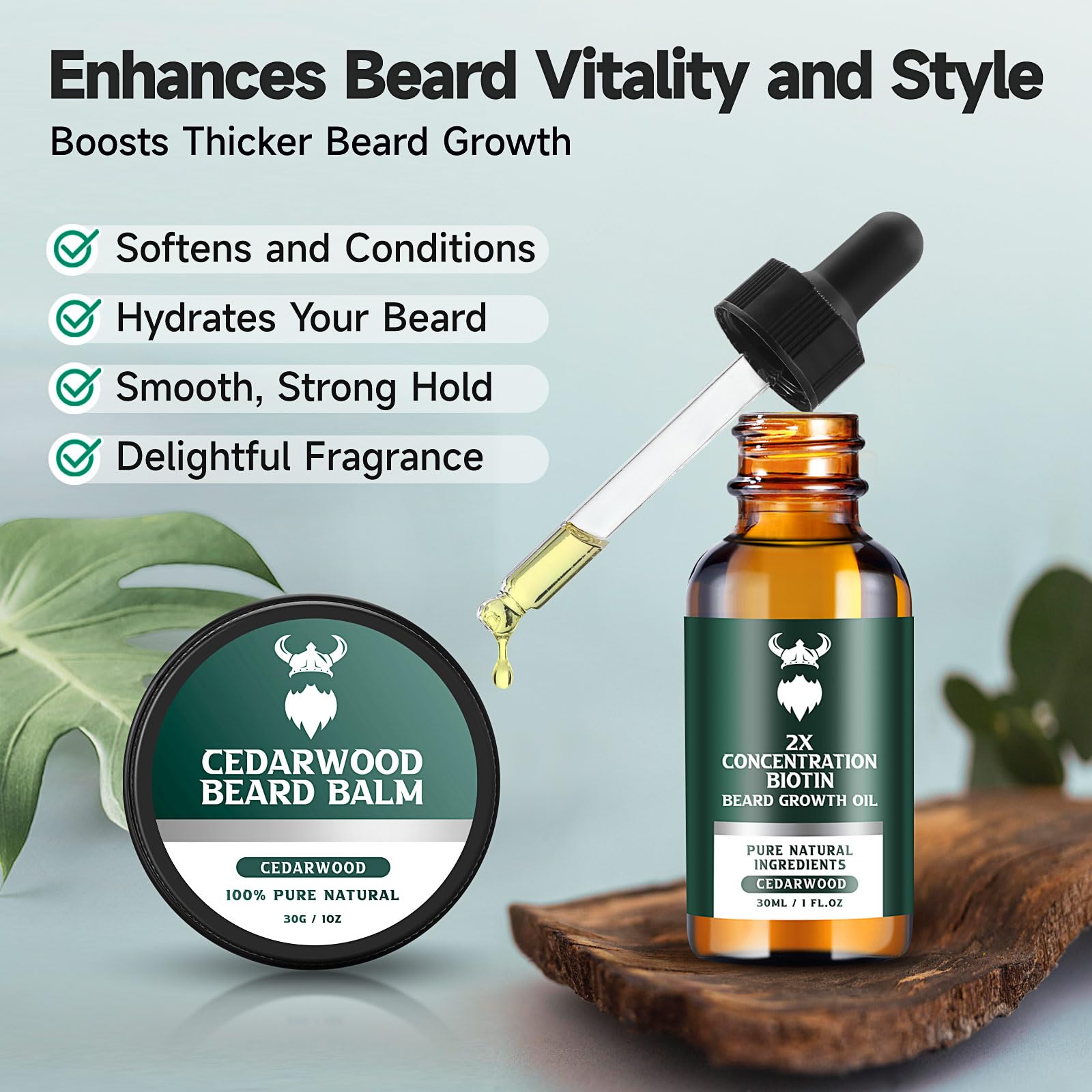 MistySprite vitamin E beard oil bottle for nourishment and glow.
