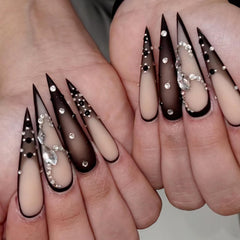 MISUD press-on nails with glue included for quick at-home manicures.