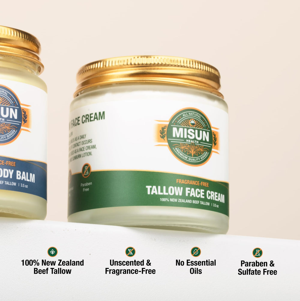 New Zealand grass-fed beef tallow ingredient label.