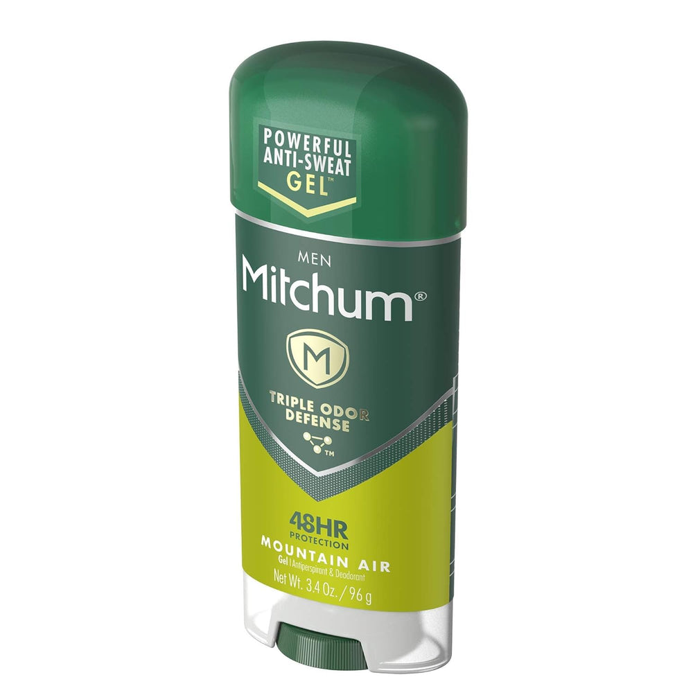 Display of three Mitchum Mountain Air gels emphasizes convenience and value