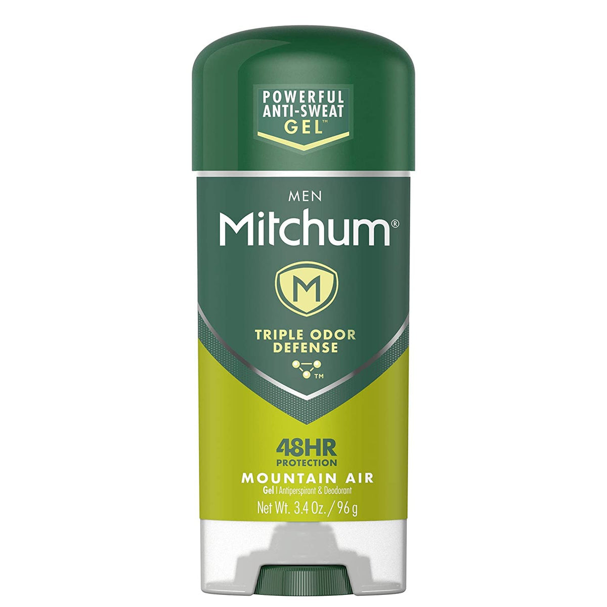 Mitchum Advanced Gel Mountain Air three-pack with 3.4 oz sticks for long-lasting freshness