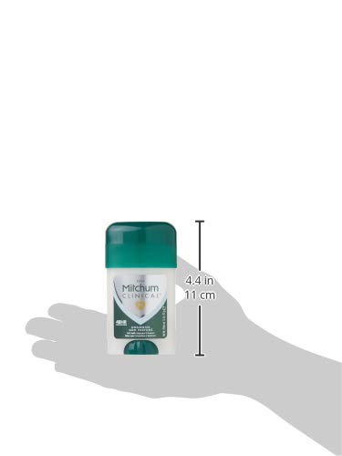 Mitchum Clinical Oxygen stick cap removal shows travel-friendly design.