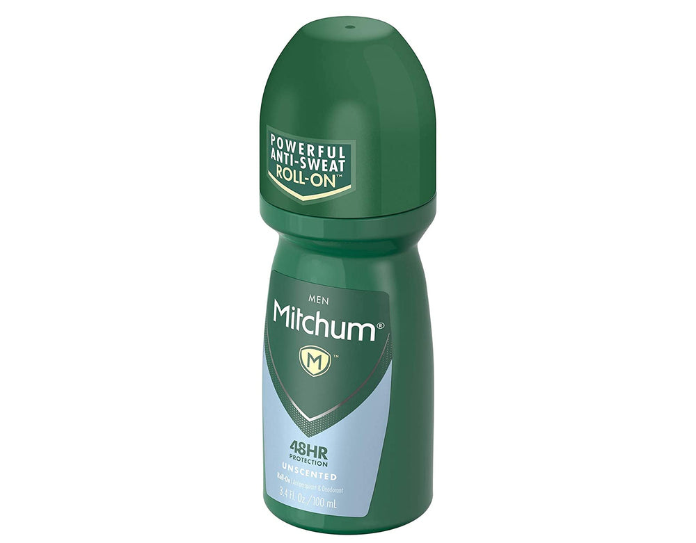 Mitchum Dermatologist-tested label signals skin-friendly, daily-use protection.