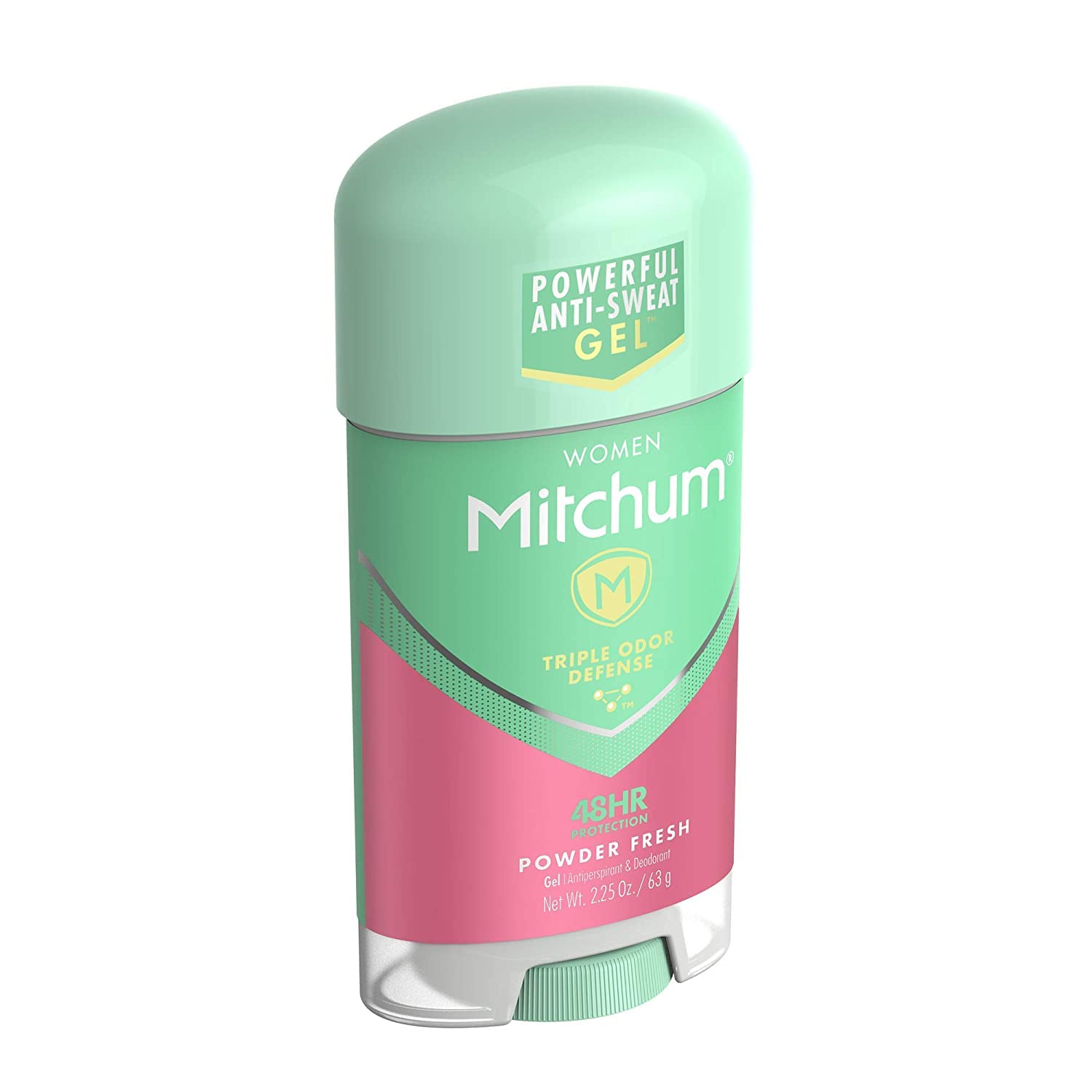 Mitchum Gel dry-application demonstrates quick-drying formula with no residue.