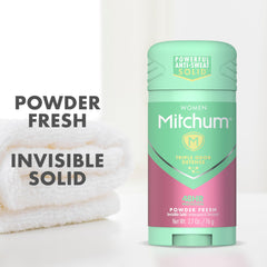 Mitchum Invisible Solid Deodorant Stick - transparent application with no visible residue