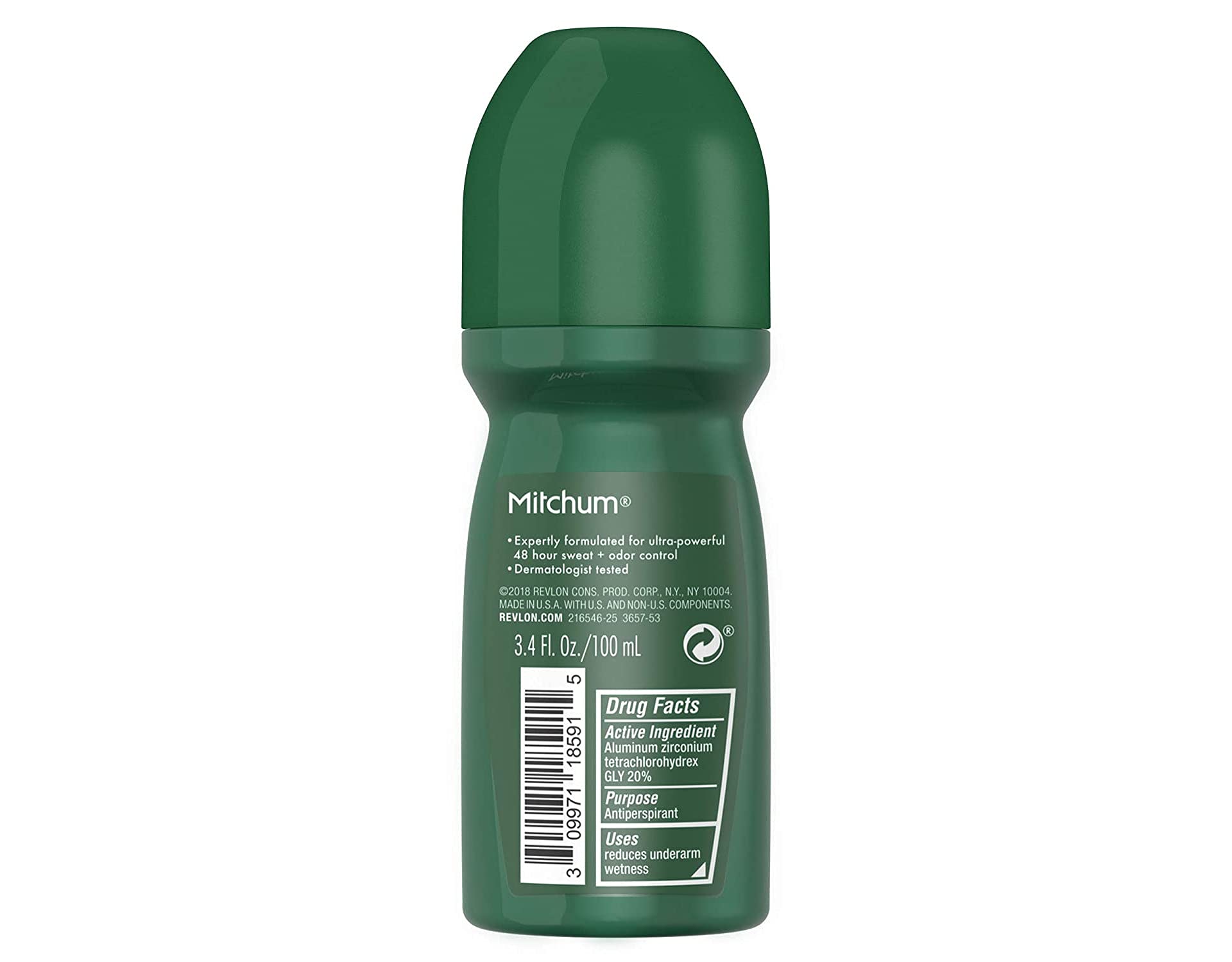 Mitchum pack of 4 display highlights value and extended freshness.