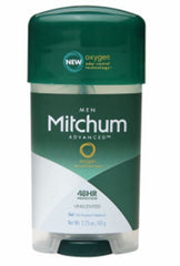 Mitchum Power Gel Unscented bottle provides long-lasting odor protection.