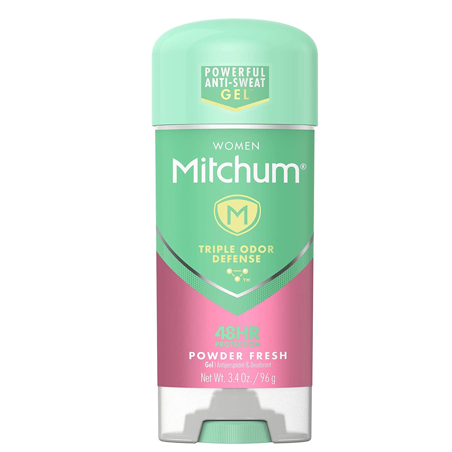 Mitchum Women Clear Gel bottle for quick-dry, no residue protection.