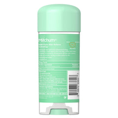 Mitchum for Women Clear Gel texture on skin suggests quick absorption and freshness.