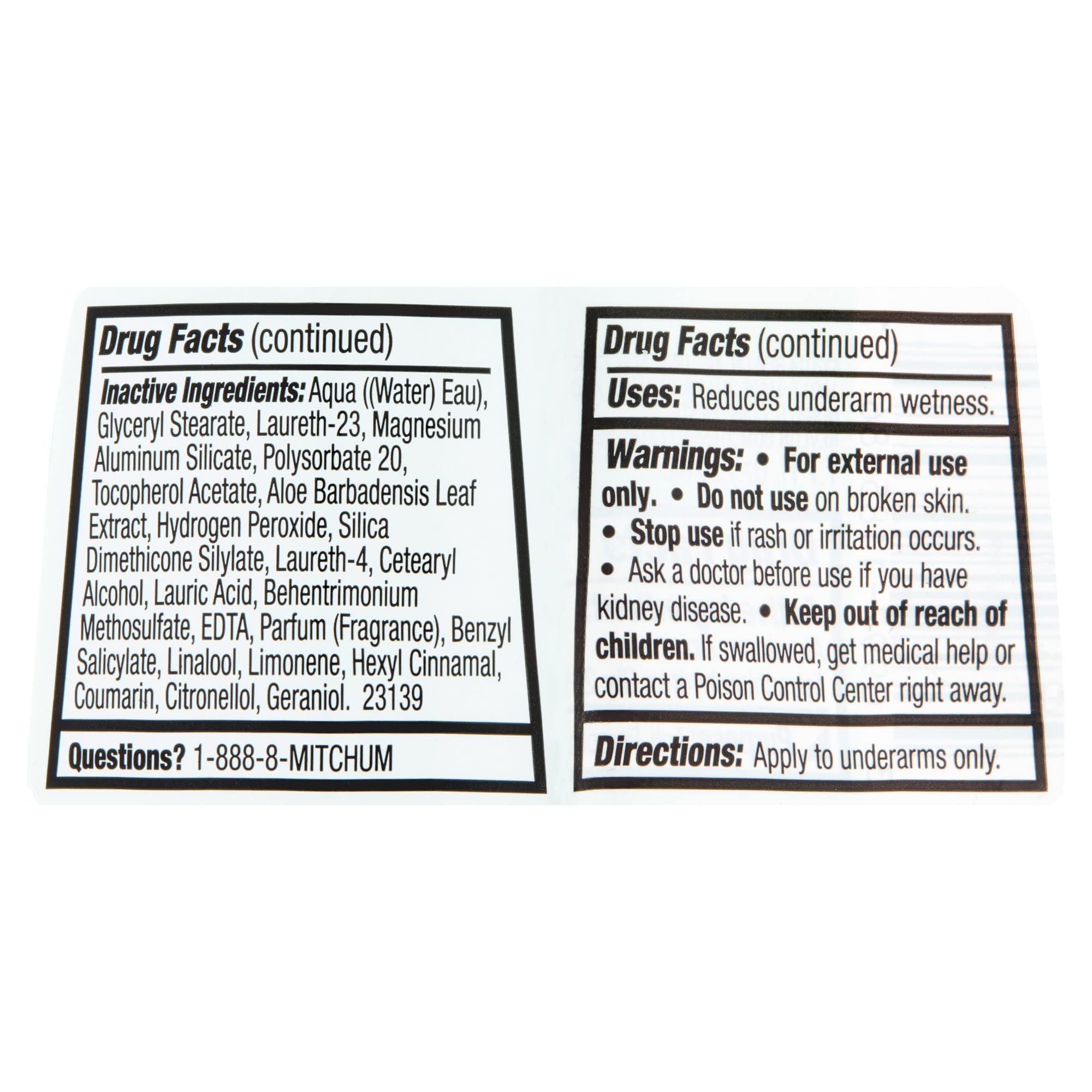 Mitchum Women Invisible Roll-On Powder Fresh skin surface after drying looks matte and clean