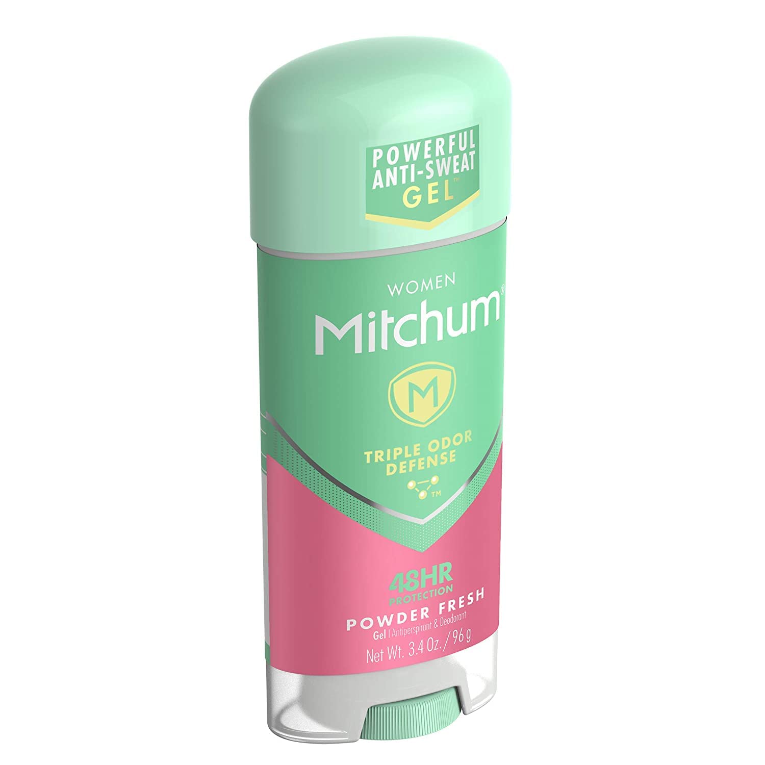 Mitchum Women Powder Fresh label highlights alcohol-free, skin-friendly formula.