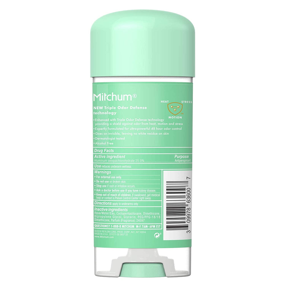 Botella Mitchum women con aroma powder fresh ideal para gym o viaje