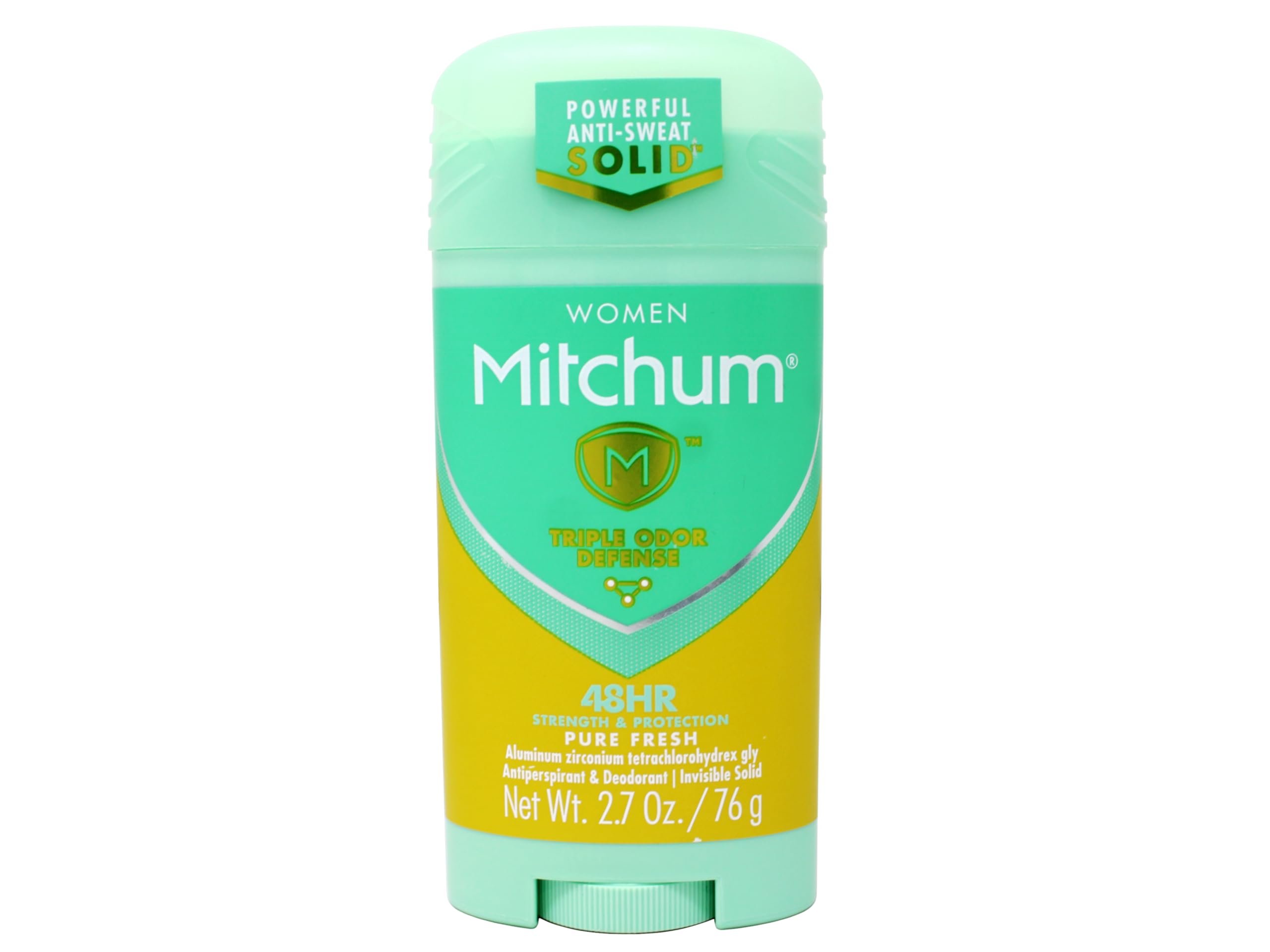 Mitchum Women Triple Odor Defense Pure Fresh invisible finish on skin for confident daily wear.