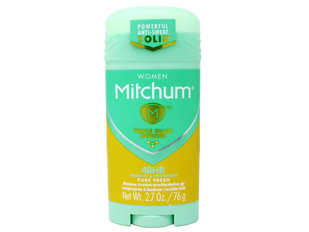 Mitchum Women Triple Odor Defense Pure Fresh invisible finish on skin for confident daily wear.