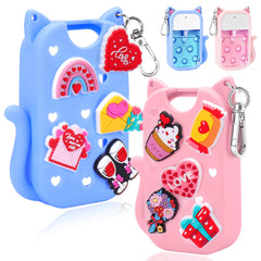 Mity Rain Valentine Cat Silicone Case on Touchland Mist bottle for on-the-go protection