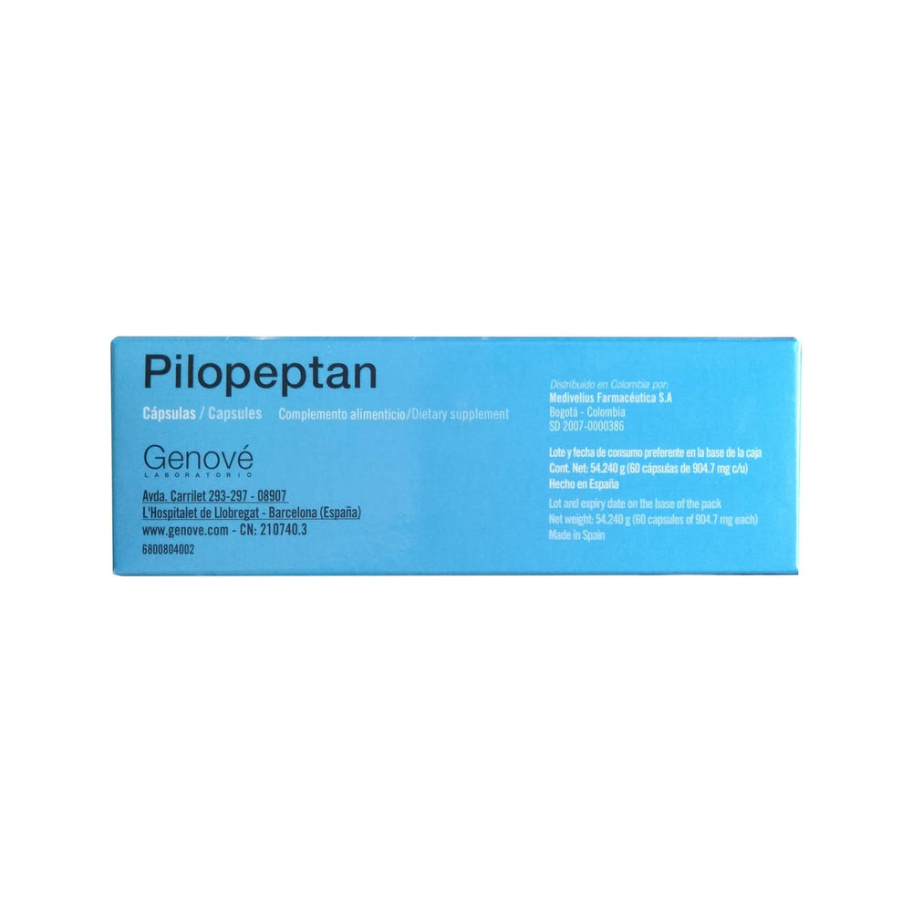 Miubaao Genove Pilopeptan ingredients list for nutrient support.