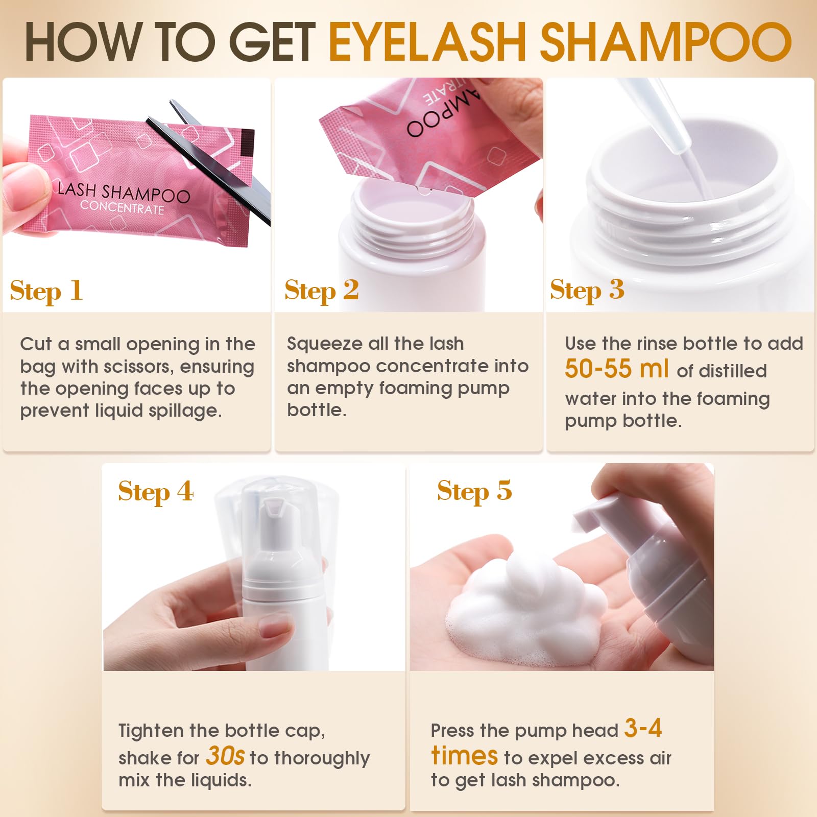 Miuffue eyelash extension kit layout shows organized workflow.