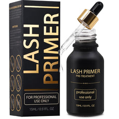 Miuffue lash primer bottle close-up for professional use